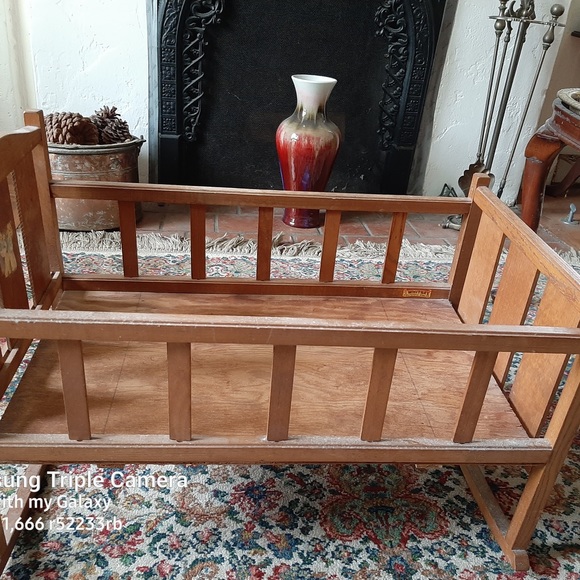 Antique Doll Cradle by Whitney Bros. Company Marlboro N H - Picture 2 of 3